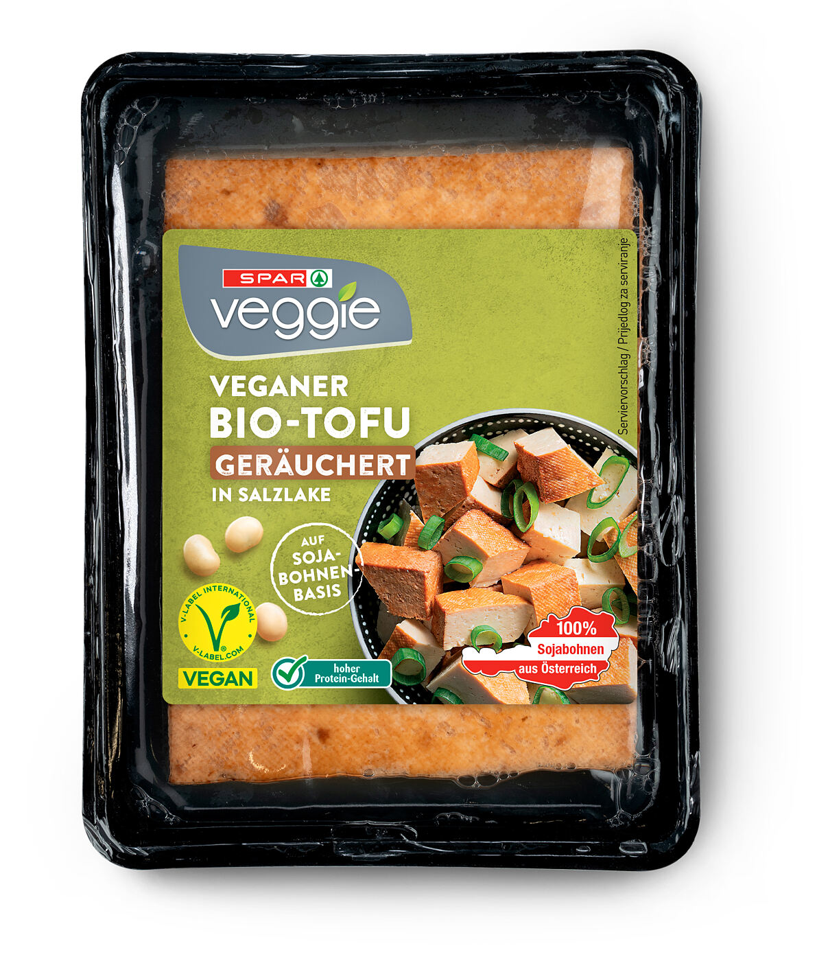 SPAR Veggie Veganer Bio-Tofu geräuchert in Salzlake