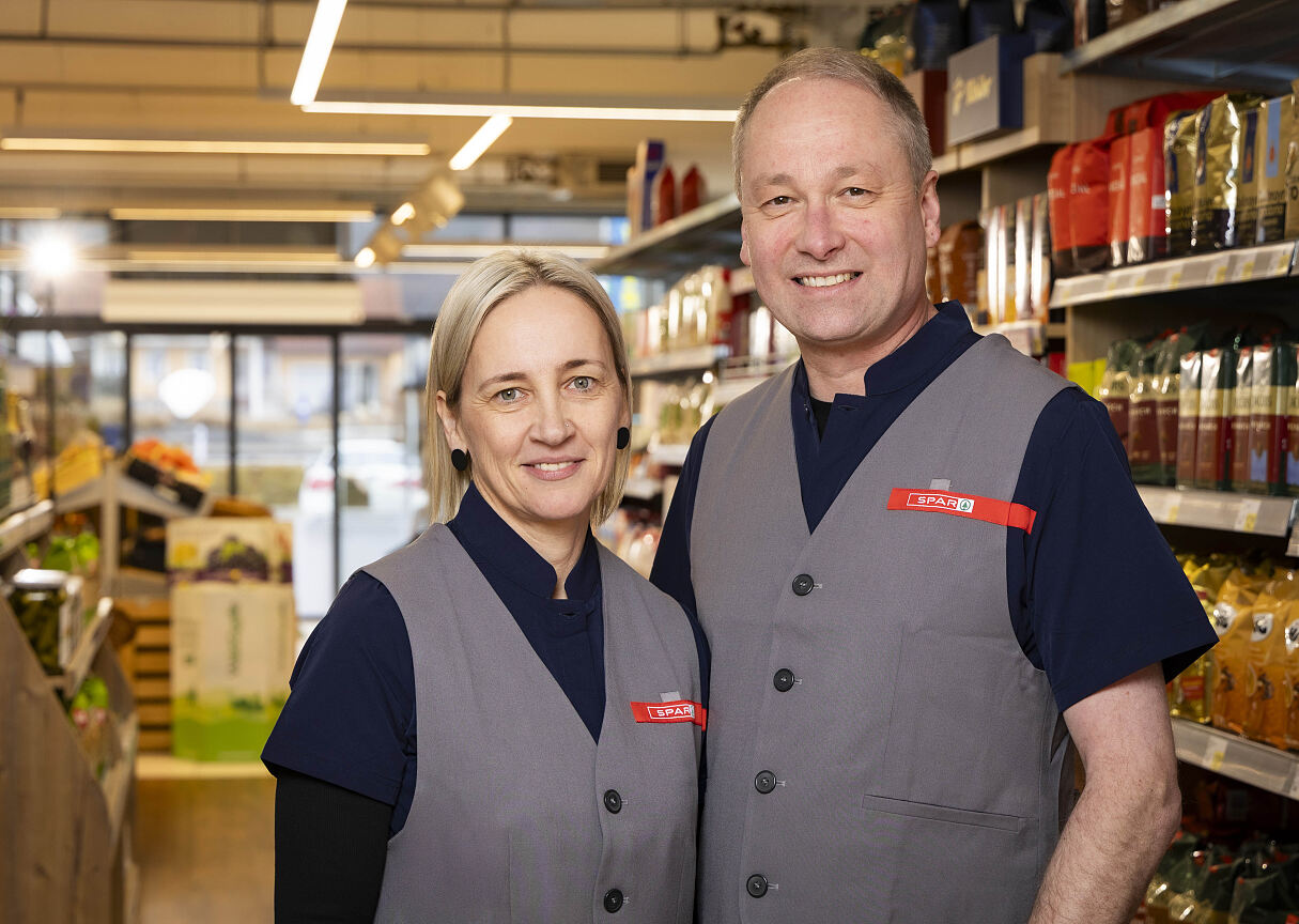 Neue SPAR-Kaufleute René und Sonja Loidl 