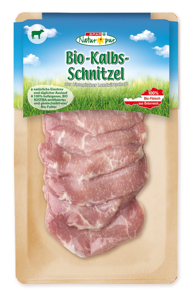 SPAR Natur pur  Bio-Kalbsschnitzel