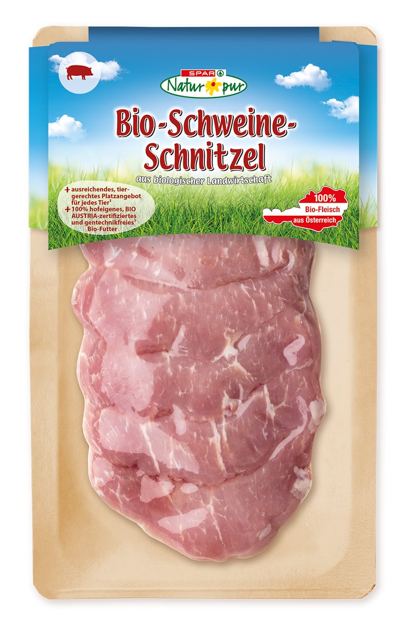 SPAR Natur pur  Bio-Schweineschnitzel