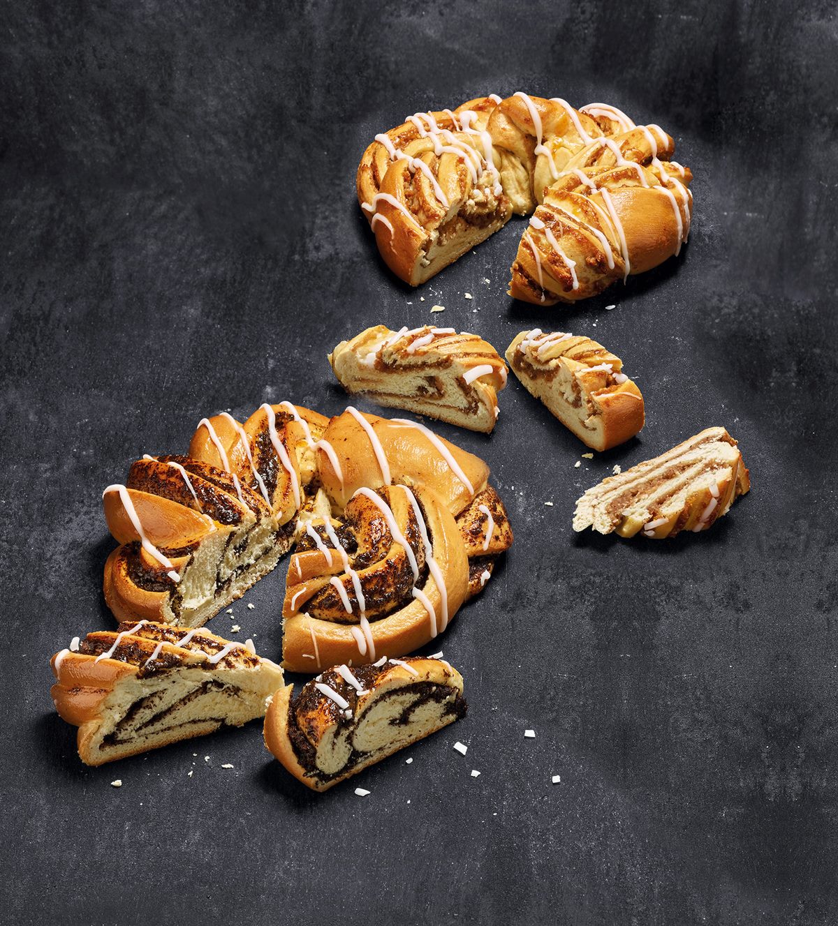 NTERSPAR-Bäckerei Nusskranz und Mohnkranz
