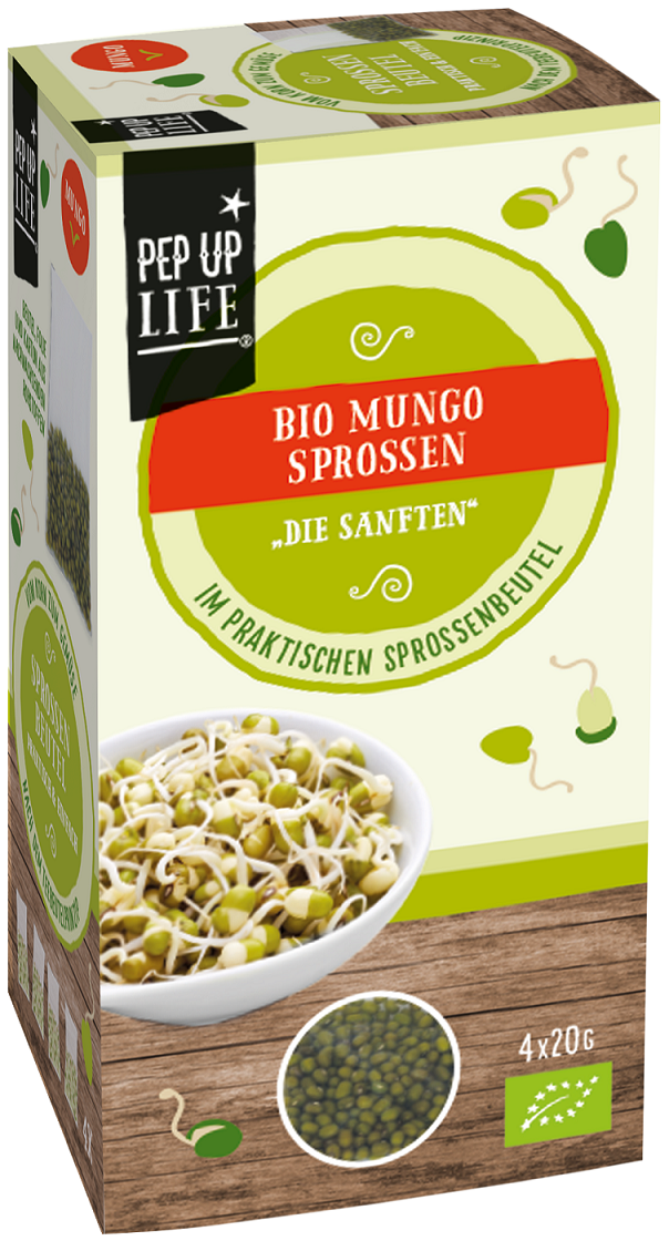 Bio-Mungosprossen im Beutel
