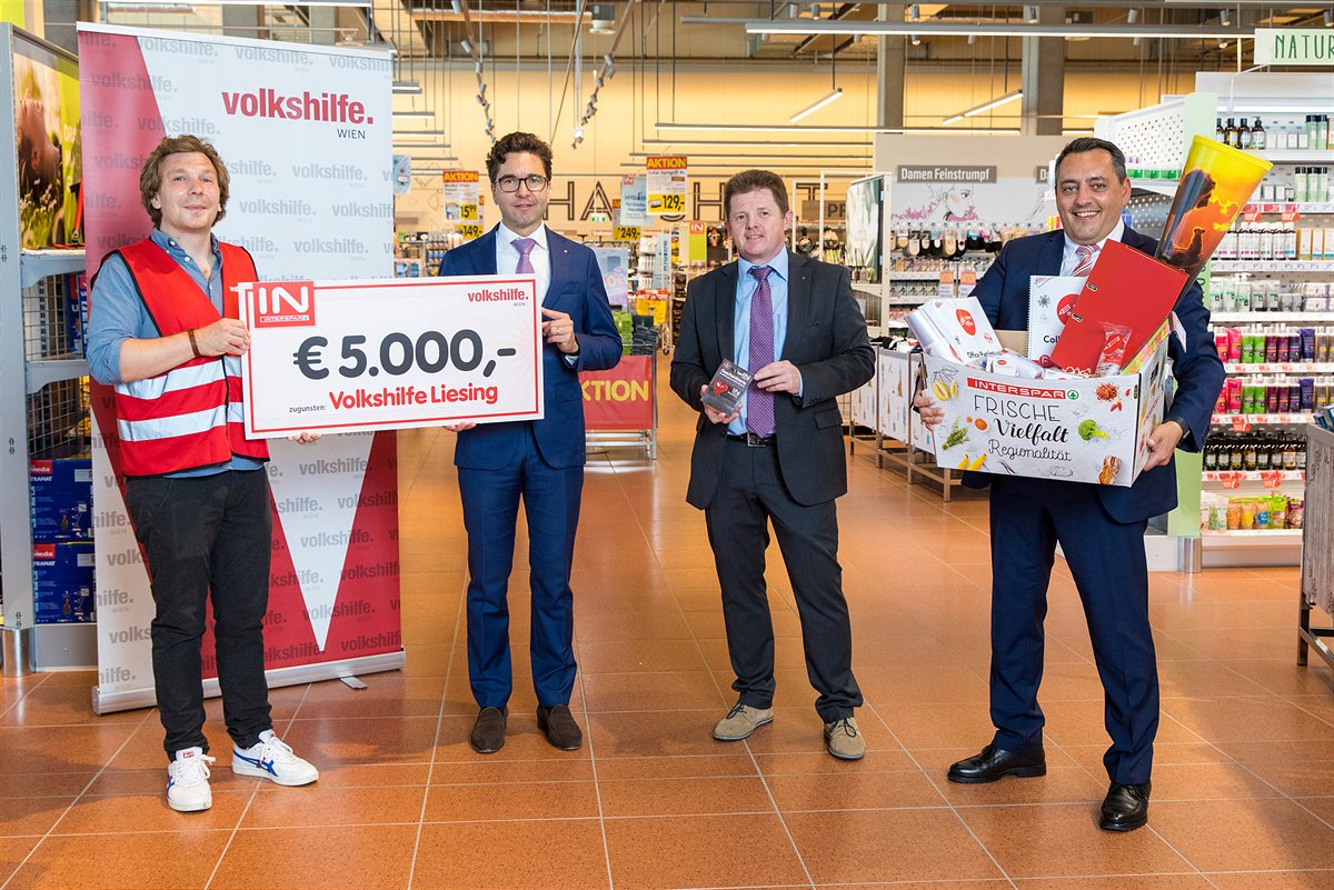 Spendenübergabe an die Volkshilfe Wien Liesing