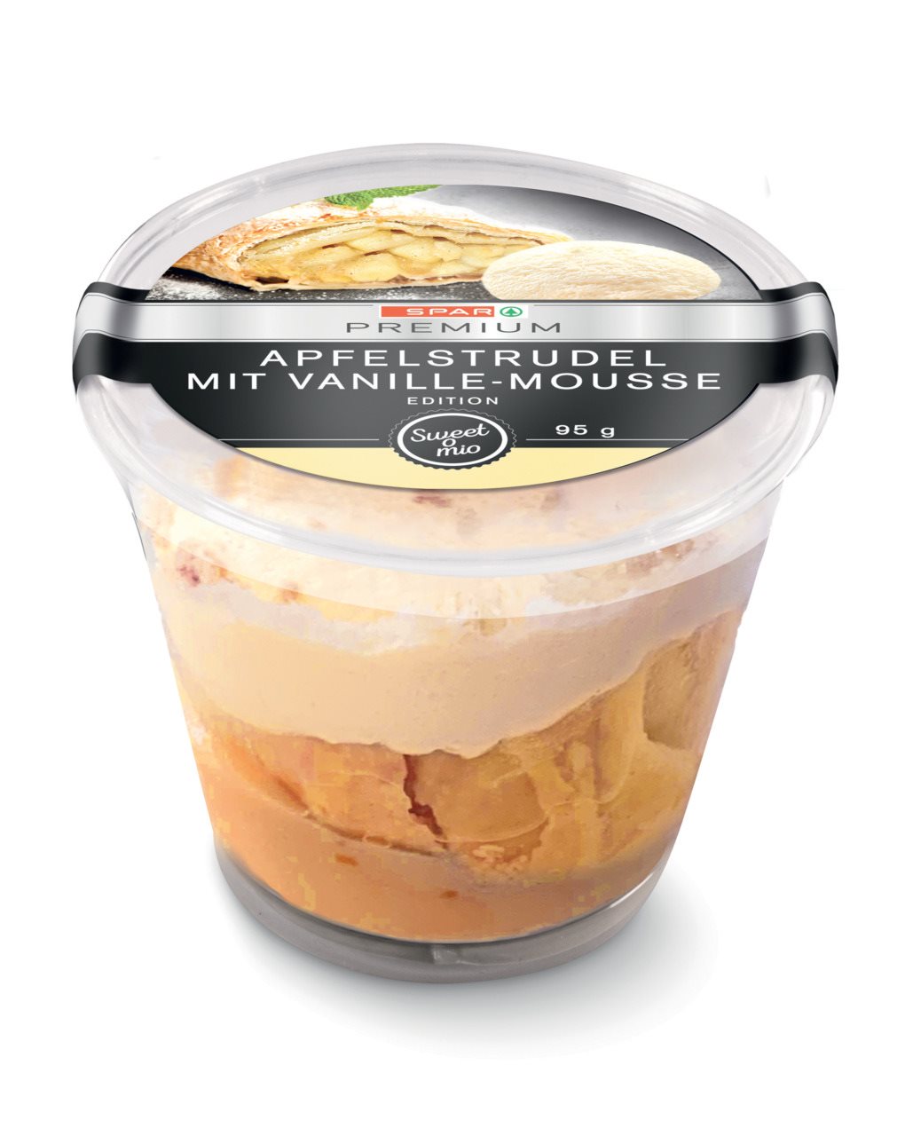 SPAR PREMIUM Apfelstrudel mit Vanillemousse