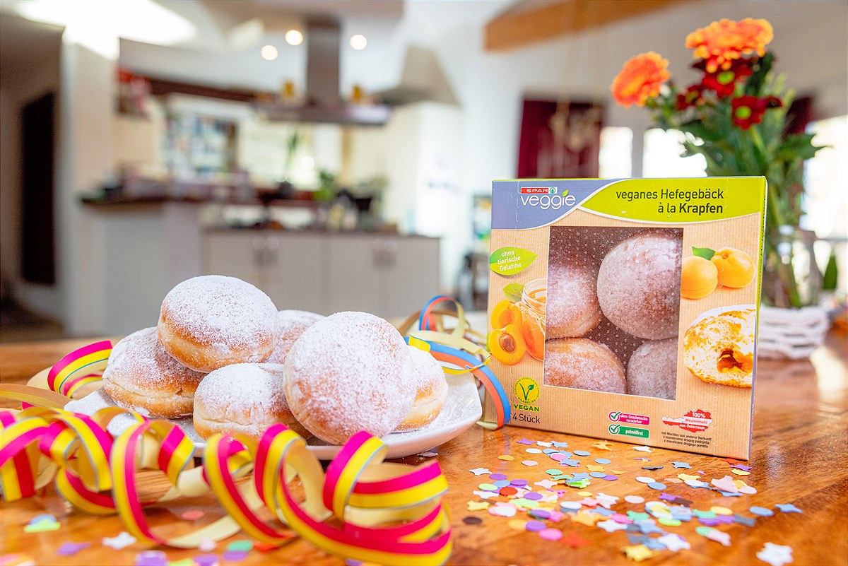 SPAR Veggie Veganes Hefegebäck à la Krapfen 