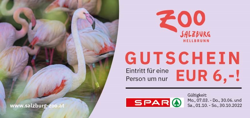 SPAR Zoo Salzburg Familienkooperation Gutschein