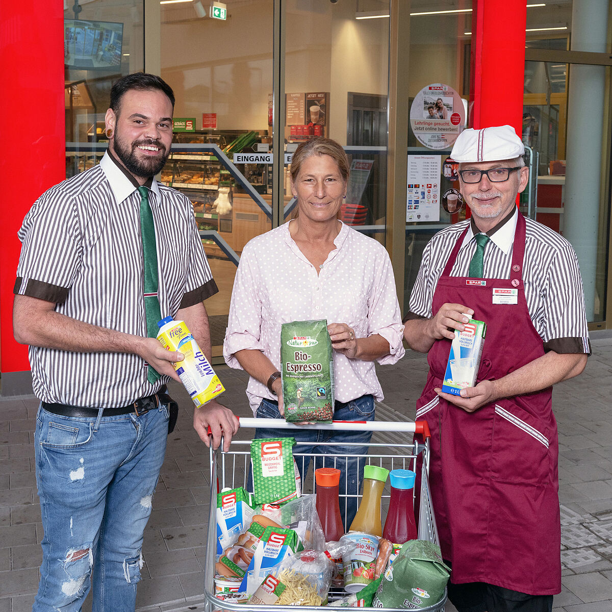 SPAR Campagne-Reichenau spendet Lebensmittel_TISO