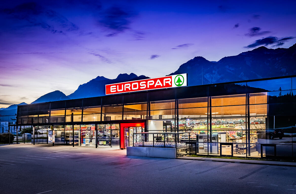 Außenaufnahme EUROSPAR Landmarkt Aich