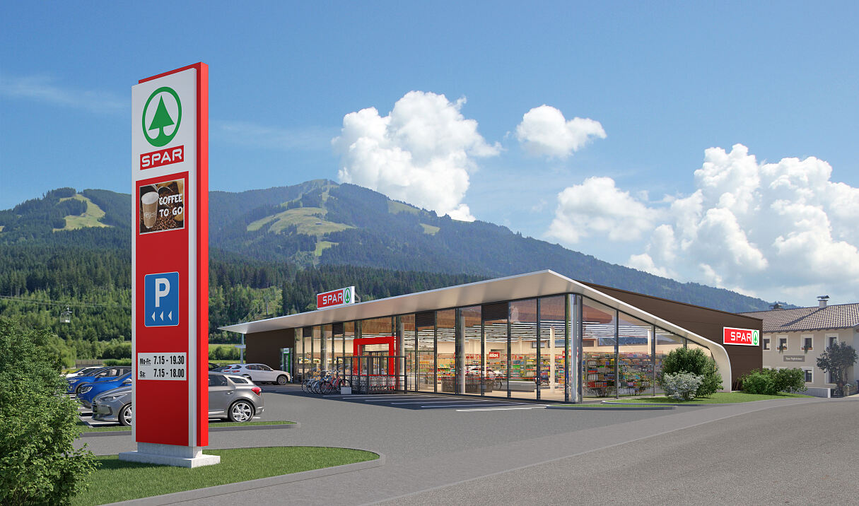 PA-Foto SPAR Schaubild Supermarkt Brixen 