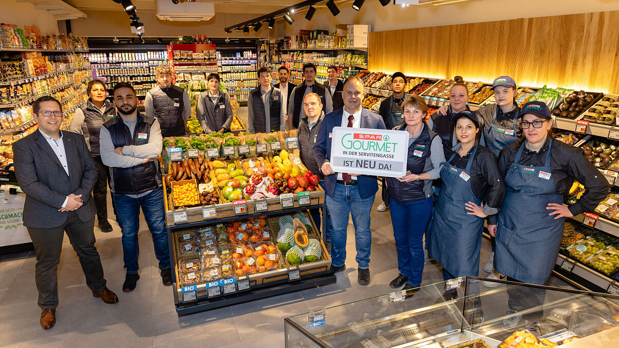 Das Team im SPAR-Gourmet Servitengasse