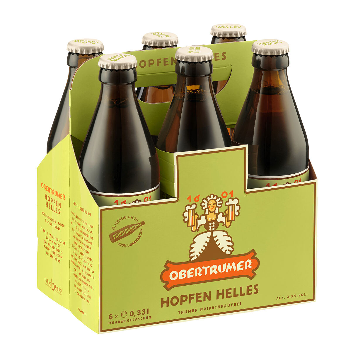 Obertrumer Hopfen Helles  6er Träger
