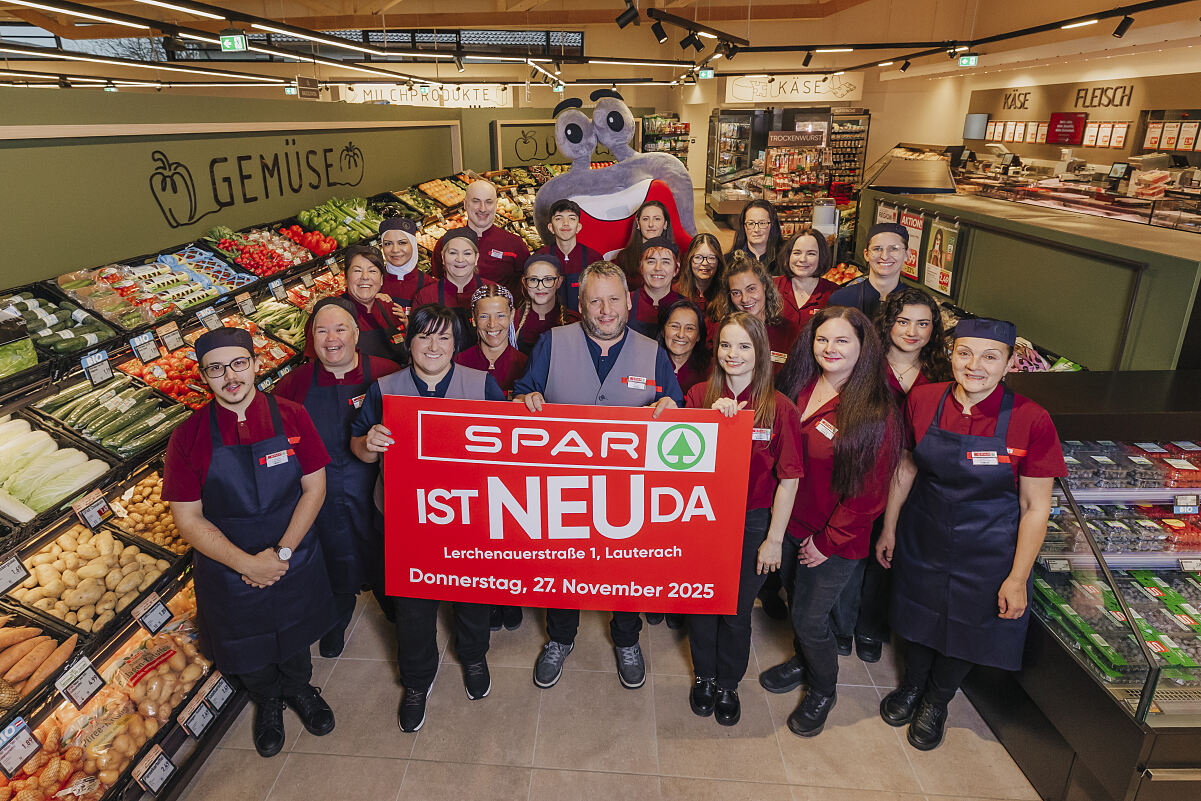 Teamfoto SPAR Lauterach-Lerchenauerstraße