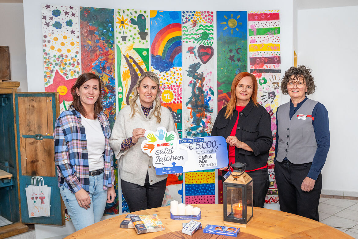 PR Foto SPAR Spende Licht ins Dunkel 2025 Caritas Uderns