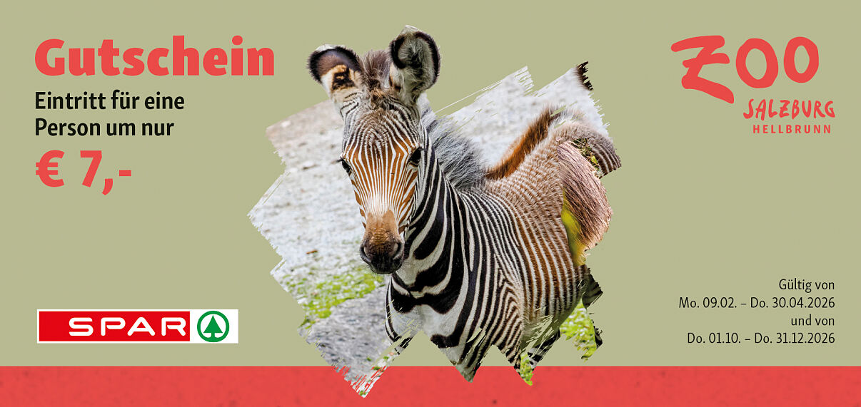 SPAR Gutschein Zoo Salzburg 2026